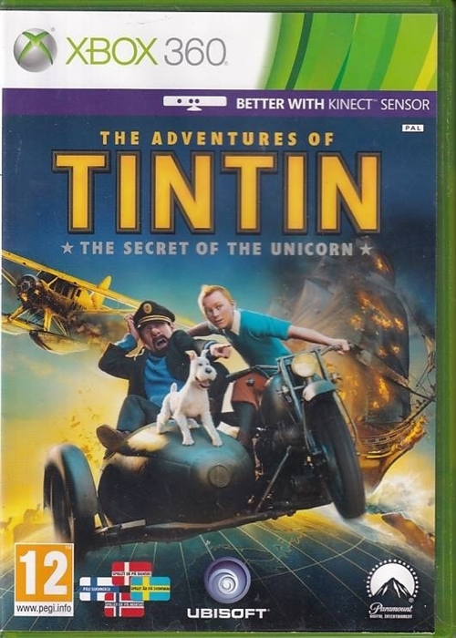 The adventures of Tintin - The secret of the unicorn - XBOX 360 (B Grade) (Genbrug)